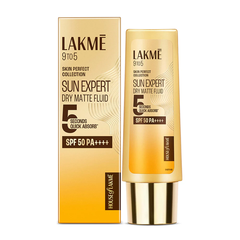 lakme 9 to 5 sunexpert dry matte fluid  spf 50pa++++ 50ml