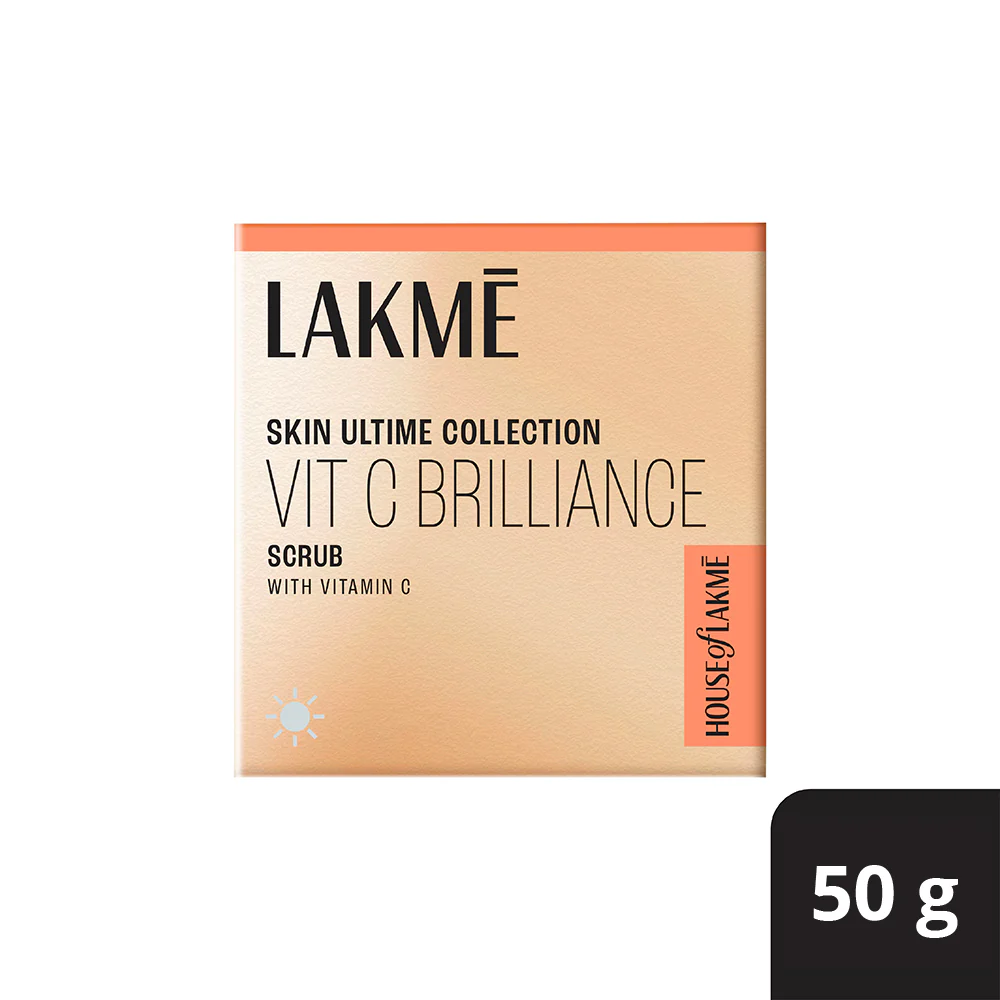Lakmē Vitamin C Brilliance Scrub Vitamin C Exfoliation for brighter skin 50g face scrub