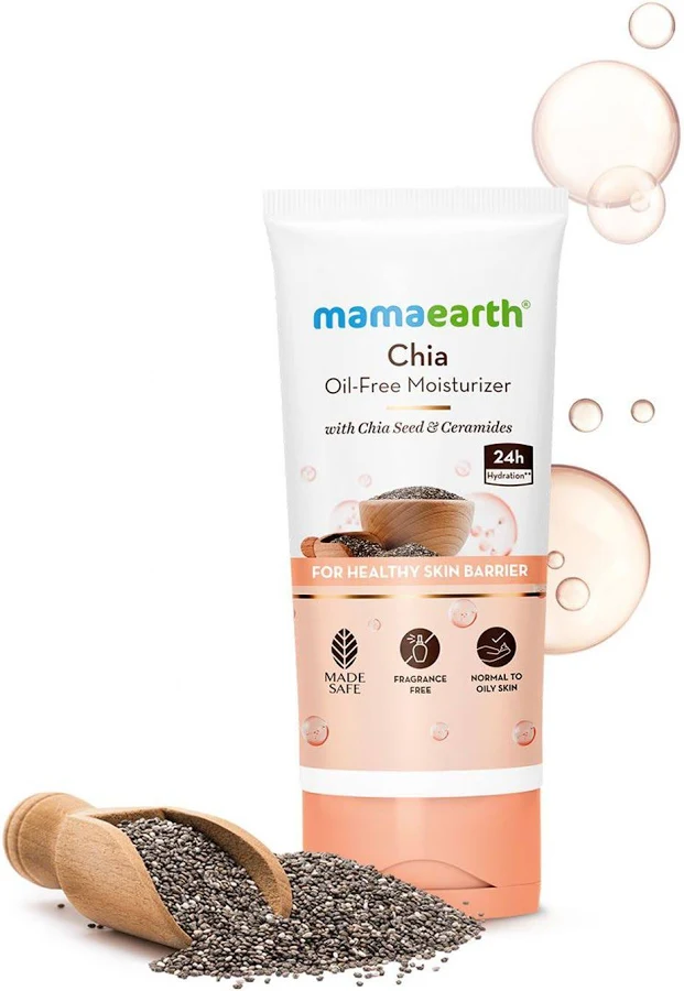 Chia Oil-Free Moisturizer with Chia Seed & Ceramides for Hydrated Glow - 80 g