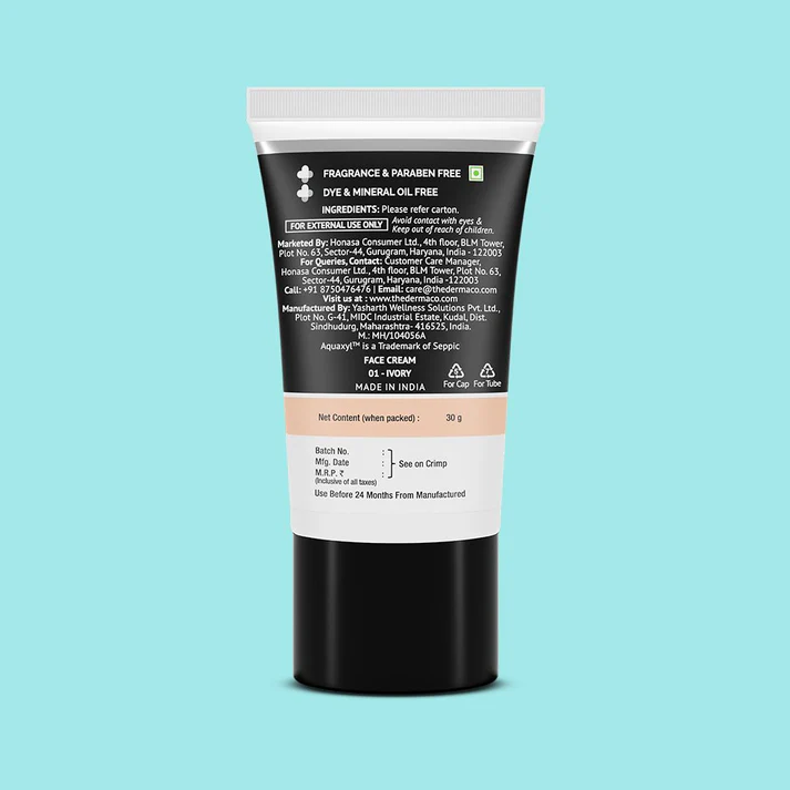 2% Niacinamide Hydrating BB Cream with 1% Hyaluronic Acid Complex & Aquaxyl™- 30 g | 01 - Ivory