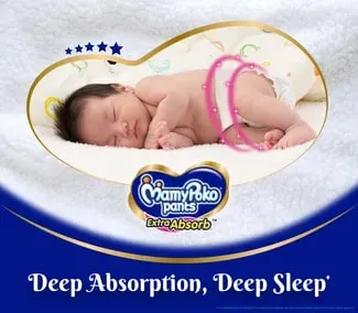 MamyPoko Extra Absorb Diaper Pants Medium, 64 Count